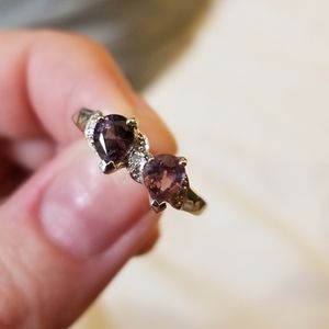 Size 7 Spinel & Diamond Ring